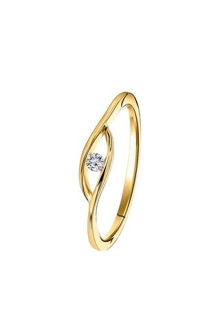 Anillo Oro amarillo y diamantes