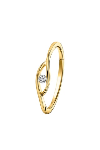 Anillo Oro amarillo y diamantes
