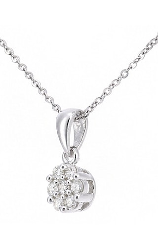 Collar Oro blanco y diamantes