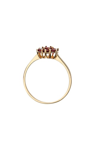 Anillo Oro amarillo y granates