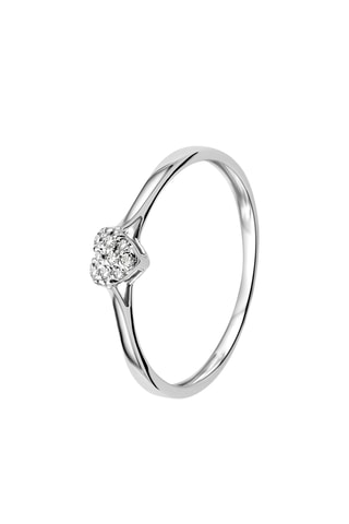 Anillo - Oro blanco y diamantes