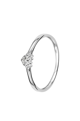 Anillo - Oro blanco y diamantes