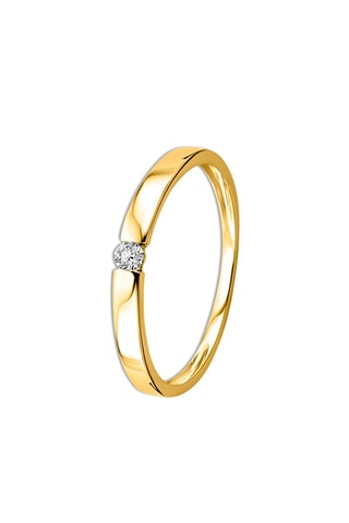 Solitario Oro amarillo y diamante