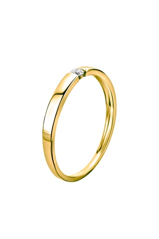 Solitario Oro amarillo y diamante