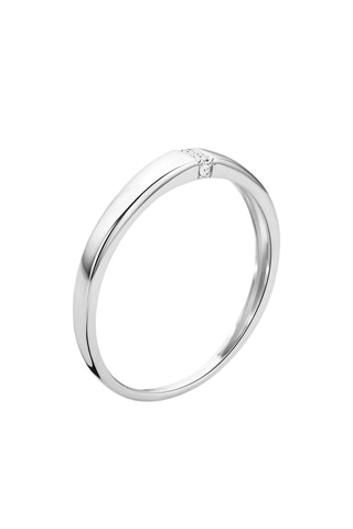 Anillo Oro blanco y diamantes