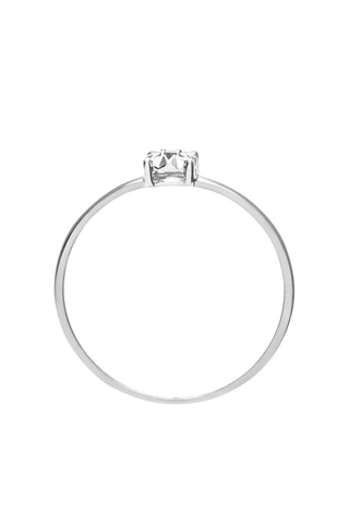 Solitario Oro blanco y diamante