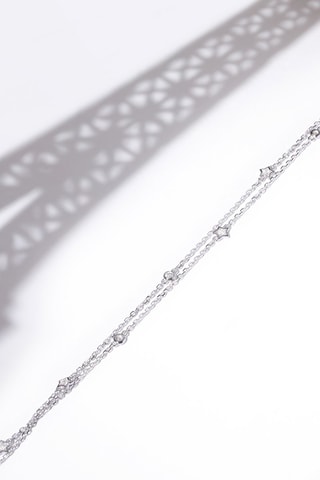 Armband Ligne de Vie Witgoud en Diamanten