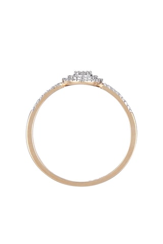 Ring Beauty Queen   Geelgoud en Diamanten 0,2 Karaat/72