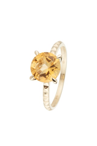 Ring Clou -  Geelgoud en Citrien