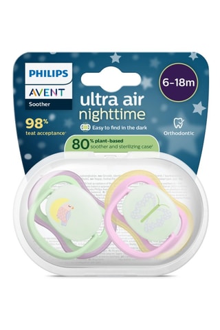 2 x 2 sucettes Ultra Air Nuit - De 6 à 18 mois