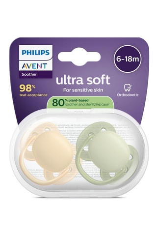 2 x 2 sucettes Ultra Soft - De 6 à 18 mois
