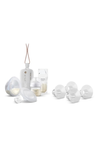 Tire-lait électrique portable mains libres et accessoires + 4 petits inserts