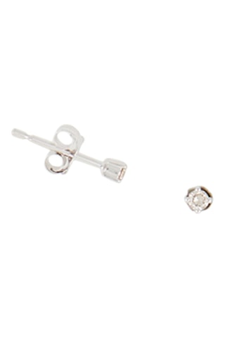 Puces Ilaria Or blanc et diamants