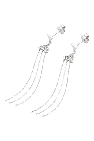 Boucles d'oreilles Harmonie étoilée - Or blanc et diamants