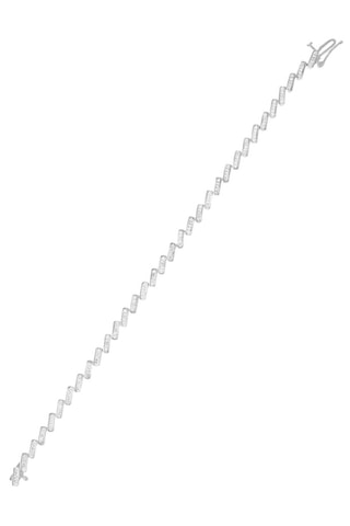 Bracelet Toucher droit au coeur - Or blanc et diamants
