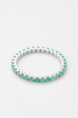 Bague Eclat d'Emeraude - Or blanc et émeraudes