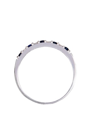 Bague Séoul - Or blanc, saphirs et diamants