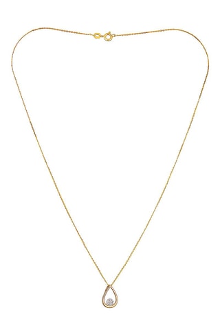 Pendentif Poire calendrier - Or jaune et diamants