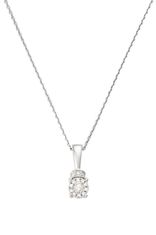 Pendentif Scintillante - Or blanc et diamants