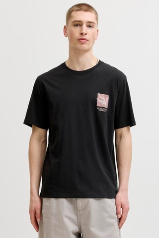 T-shirt regular en coton biologique - Noir