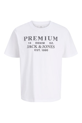 T-shirt regular en coton biologique - Blanc