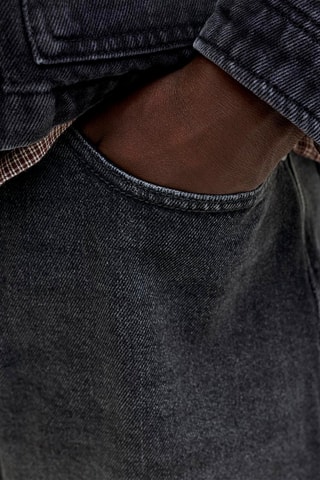 Bermuda relaxed en jean - Noir 