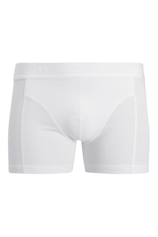 3 boxers en coton biologique - Blanc