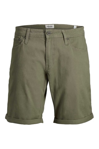 Short regular en coton biologique - Vert olive