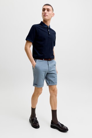 Short regular en coton biologique - Bleu cobalt