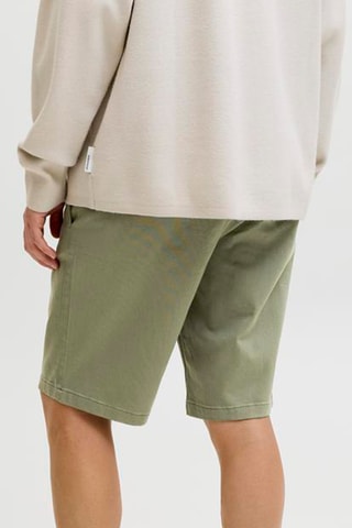 Short regular en coton biologique - Vert olive