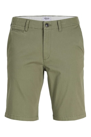 Short regular en coton biologique - Vert olive