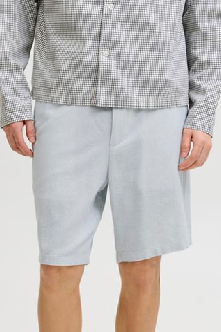 Short tapered en lin - Ciel
