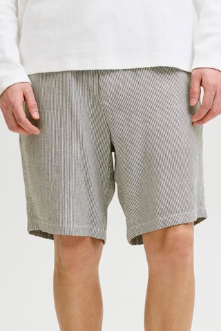 Short tapered en lin - Gris