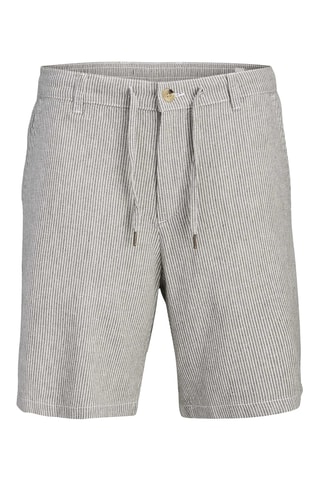 Short tapered en lin - Gris
