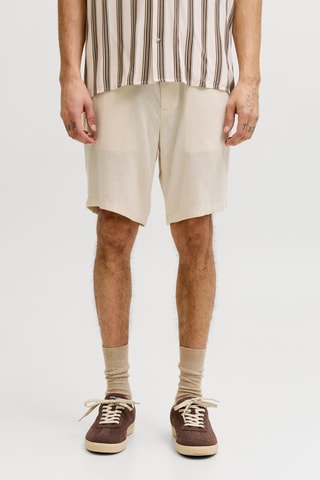 Short tapered en lin - Beige