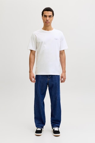 T-shirt regular en coton biologique - Blanc