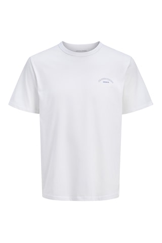 T-shirt regular en coton biologique - Blanc