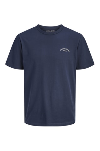 T-shirt regular en coton biologique - Bleu marine