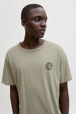 T-shirt relaxed en coton biologique - Kaki