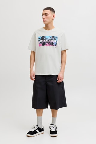 T-shirt regular - Gris clair