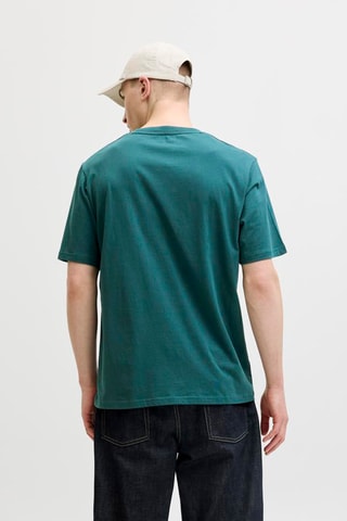 T-shirt relaxed - Bleu canard