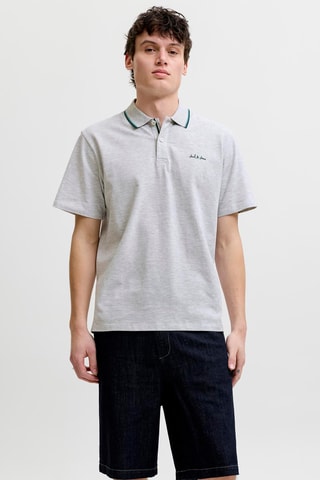 Polo regular - Gris chiné
