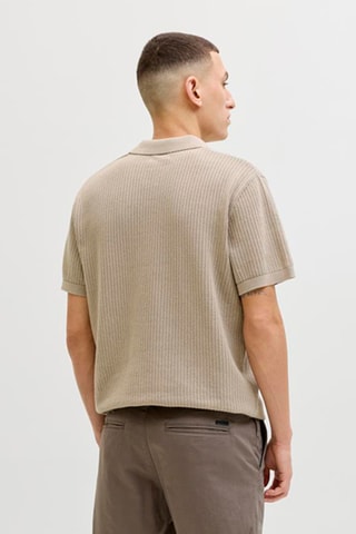 Polo regular en coton biologique - Beige