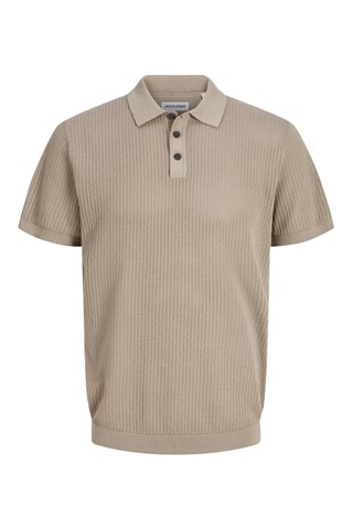 Polo regular en coton biologique - Beige