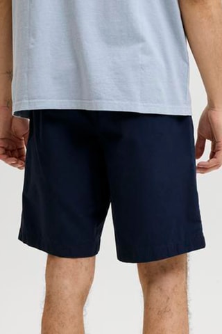 Short regular taille haute - Bleu marine