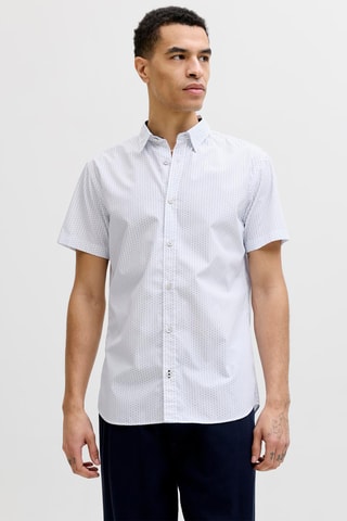 Chemise slim en coton biologique - Blanc
