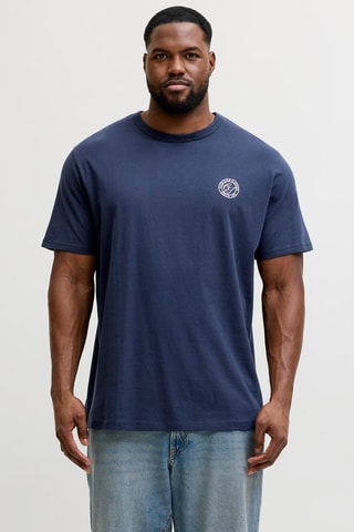T-shirt en coton biologique - Bleu marine