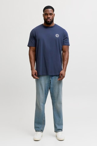 T-shirt en coton biologique - Bleu marine