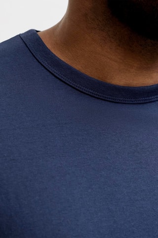 T-shirt en coton biologique - Bleu marine