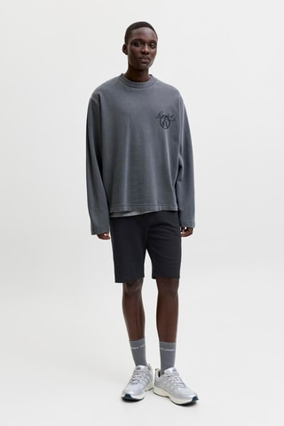 Short regular en coton biologique - Noir